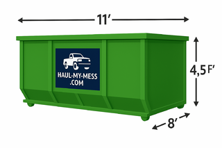15 YARD DUMPSTER - (Medium) Holds equal to 6 pickup loads